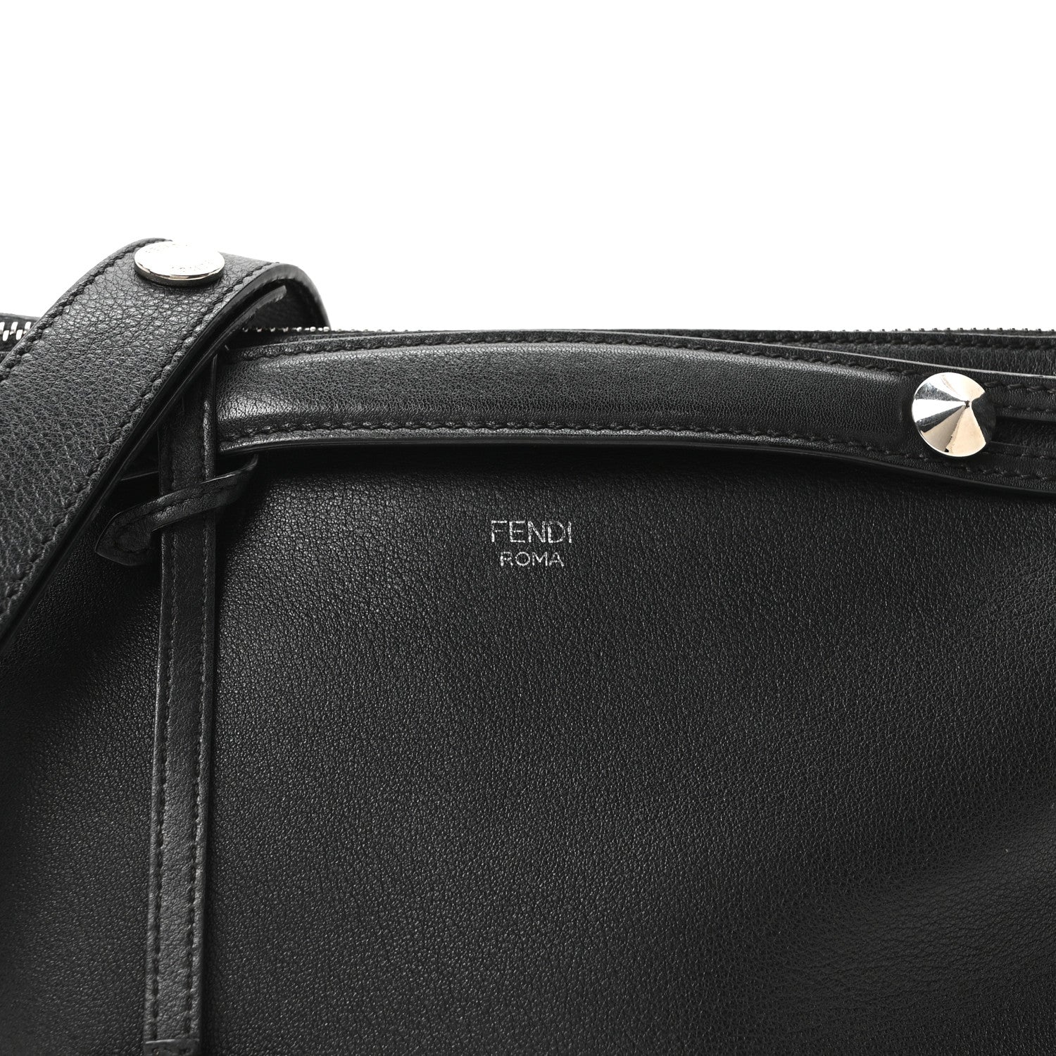 Fendi Vitello Dolce Medium By The Way Boston Bag Black 8 of 10