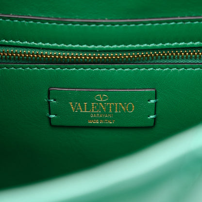 Valentino Garavani Nappa Large Roman Stud Shoulder Bag Jungle 6 of 9