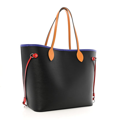 Louis Vuitton Epi Neverfull MM Noir Figue Safran 4 of 11
