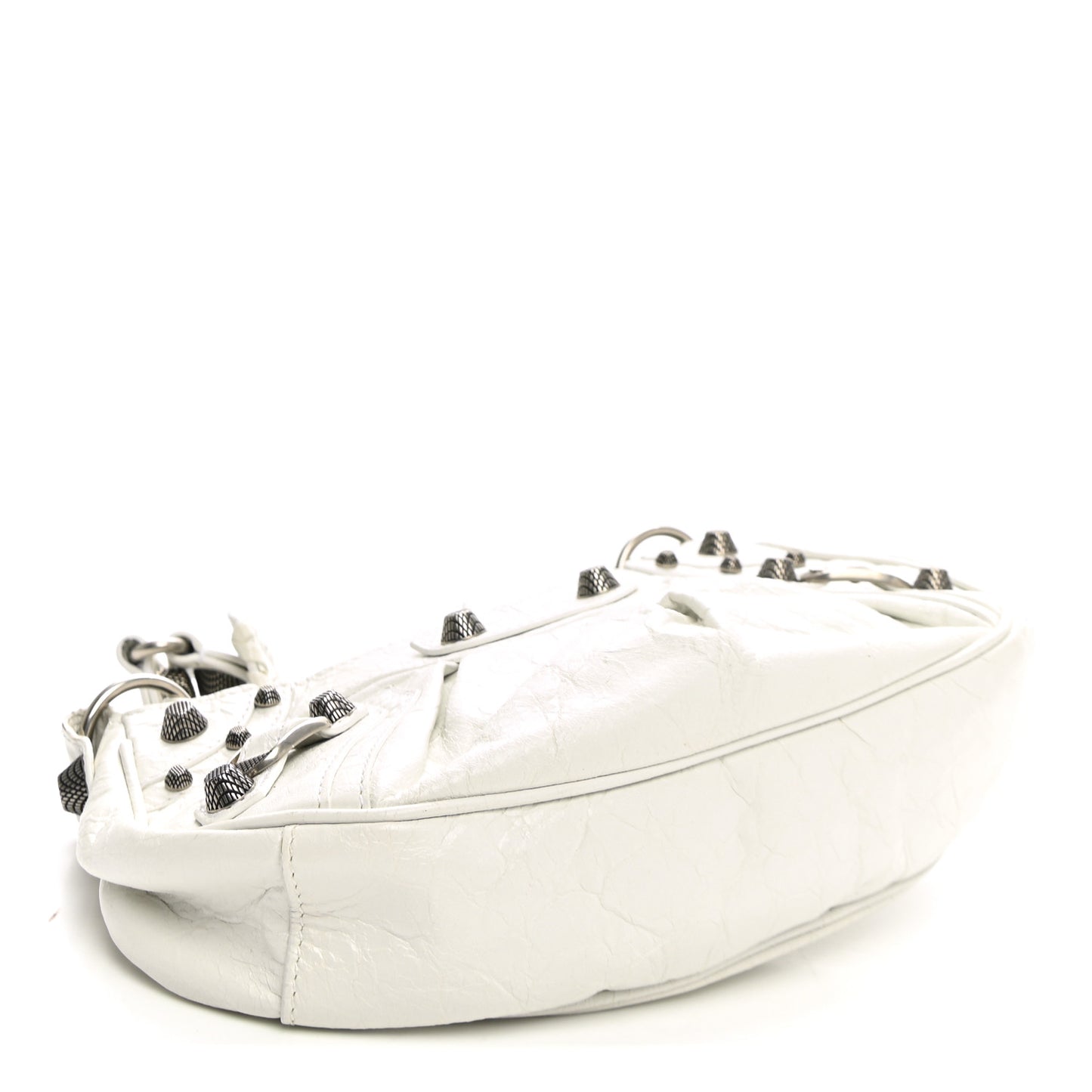 Agneau Arena Le Cagole Shoulder Bag XS Optic White
