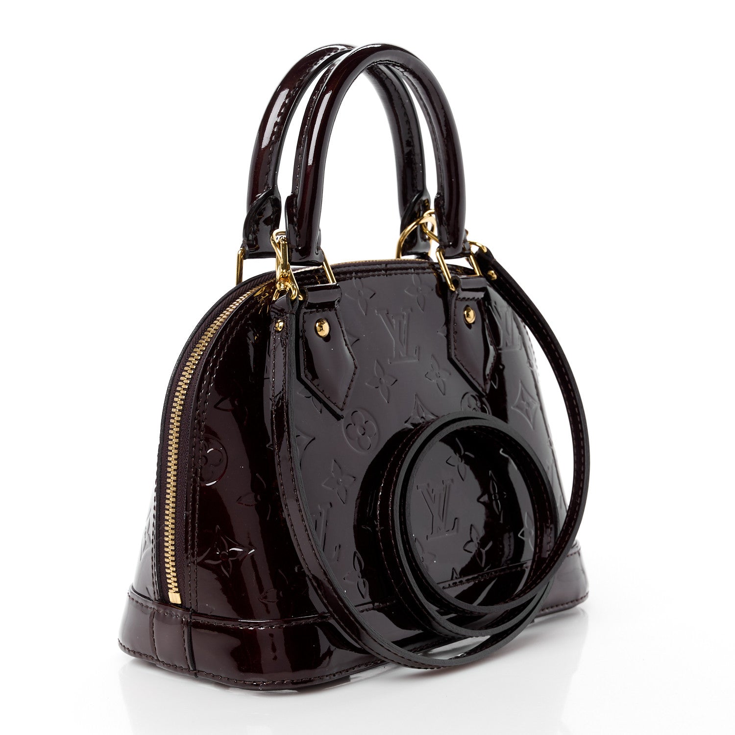 Louis Vuitton Vernis Alma BB Amarante 3 of 12