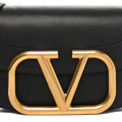 Valentino Garavani Smooth Calfskin Supervee Shoulder Bag Black 7 of 9