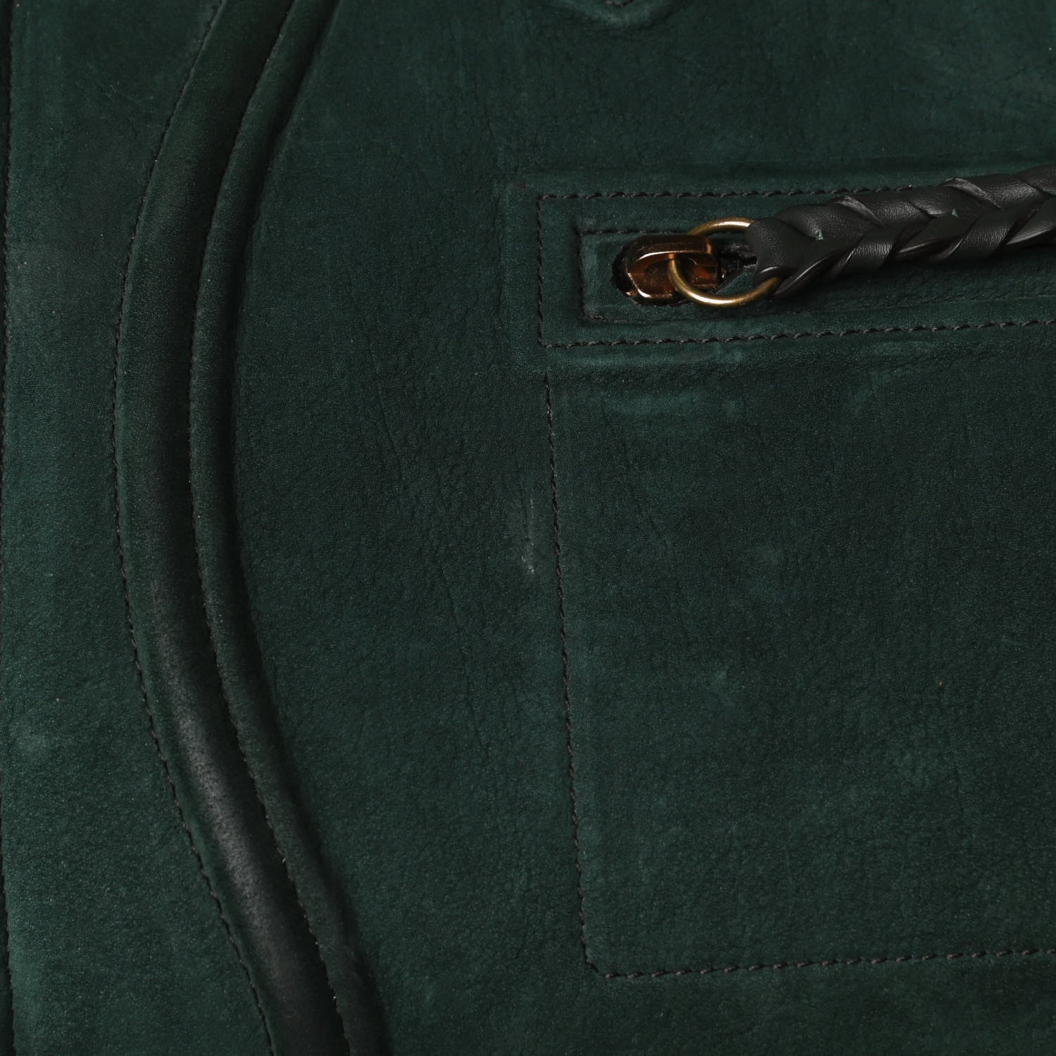 Celine Nubuck Medium Phantom Luggage Bottle Green 7 of 15