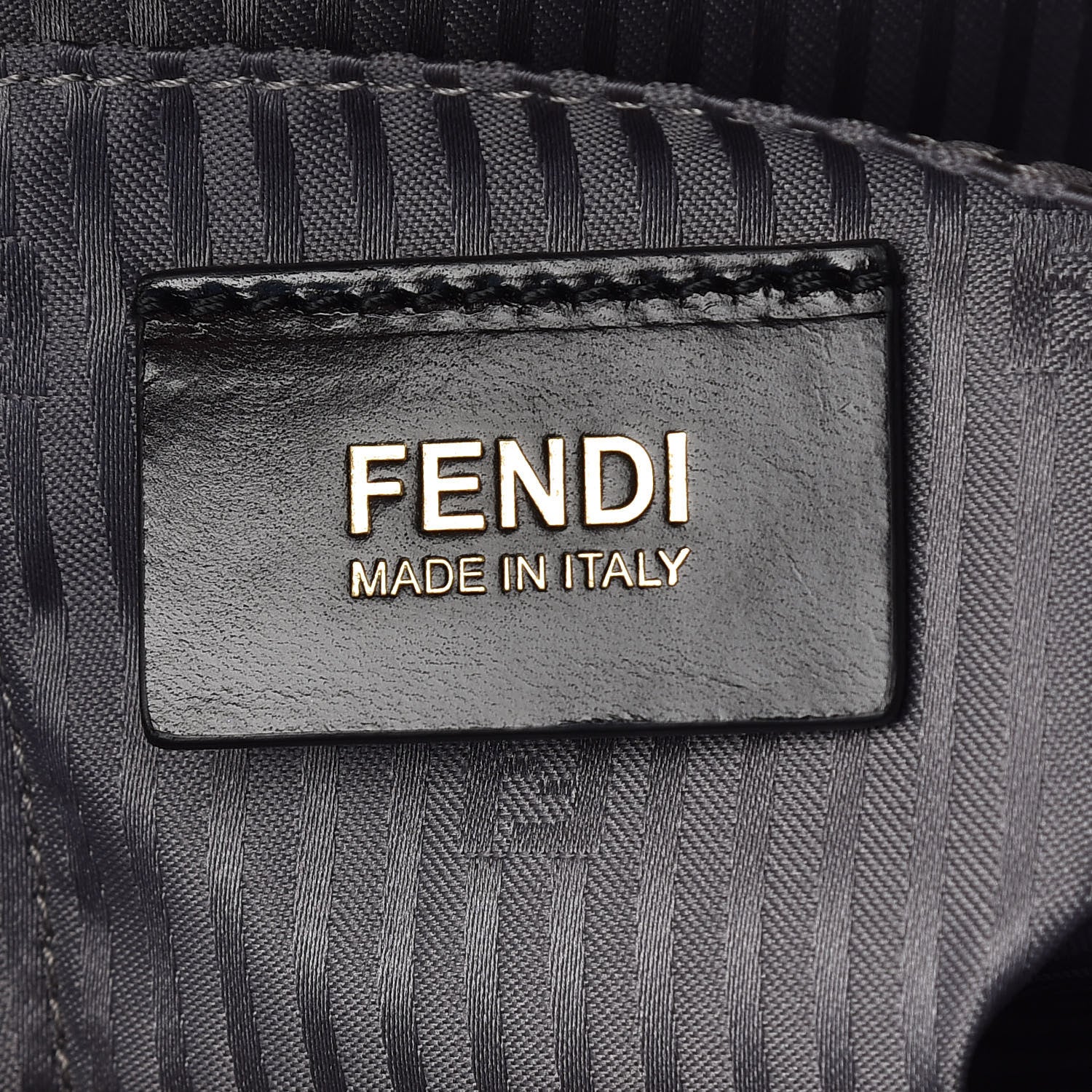 Fendi Vitello Elite Flamingo Regular 2Jours Tote Grigio Grigio Chiaro 8 of 9