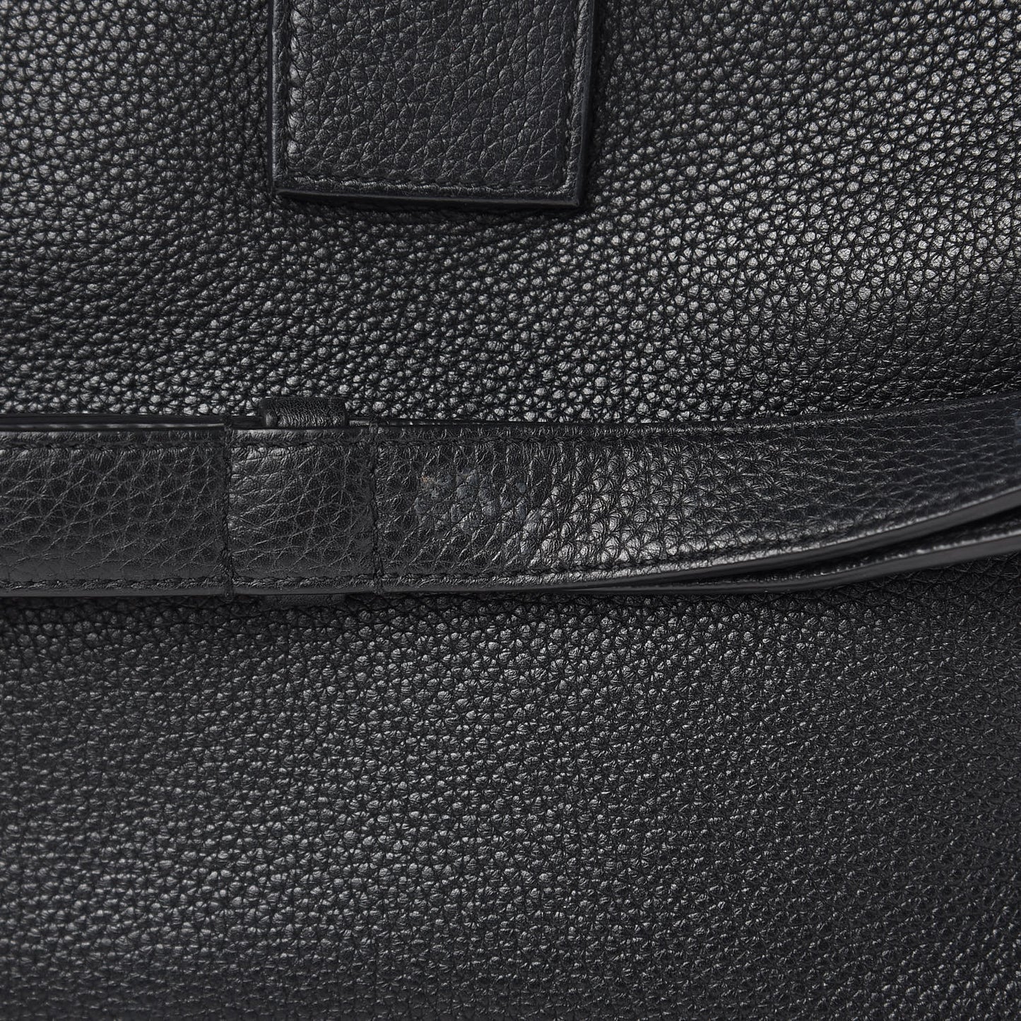 Grained Calfskin Small Supple Sac De Jour Black
