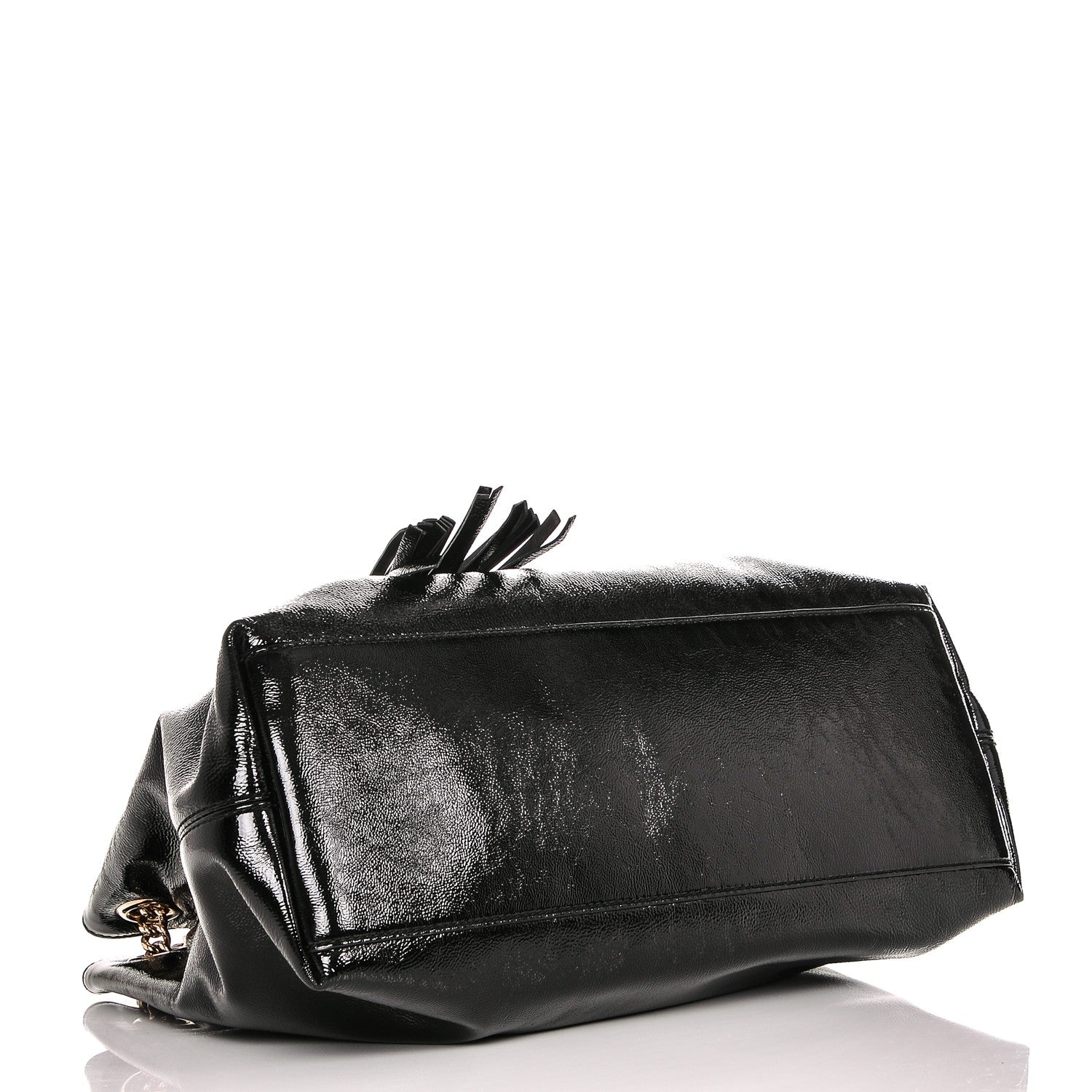 Gucci Patent Medium Soho Chain Shoulder Bag Black 4 of 7