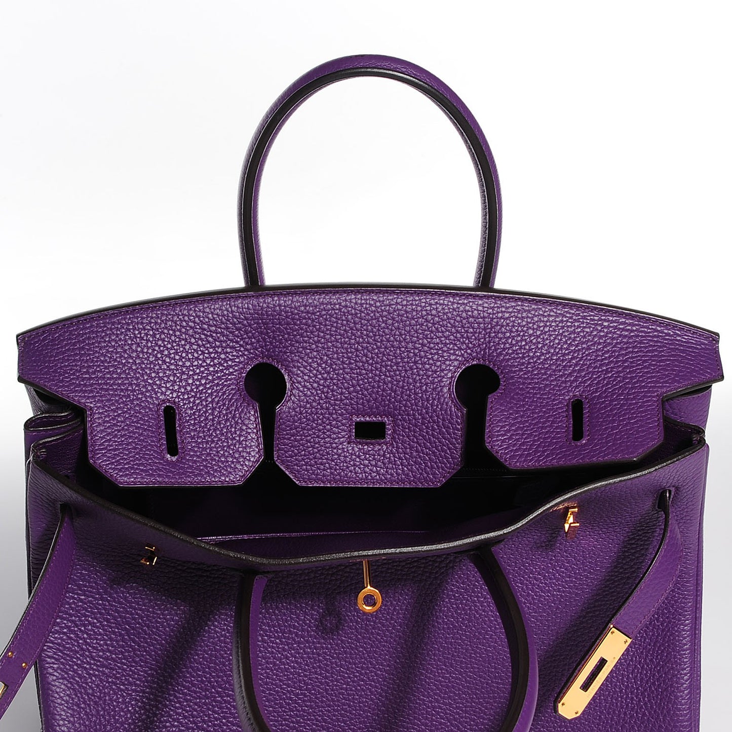Taurillon Clemence Birkin 35 Ultraviolet