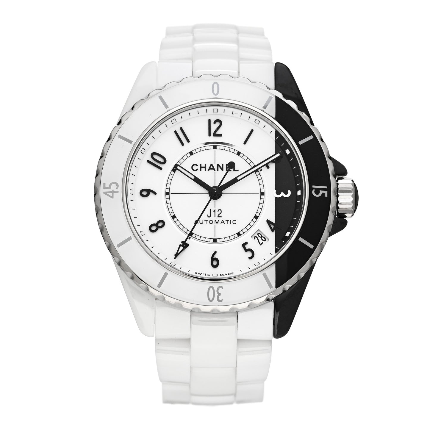 Stainless Steel Ceramic 38mm J12 Paradoxe Automatic Watch White