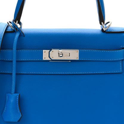 Hermes Evercolor Kelly Retourne 28 Bleu Hydra 8 of 13