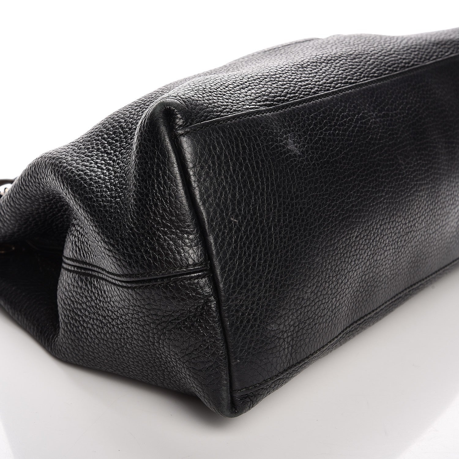 Gucci Pebbled Calfskin Medium Soho Chain Shoulder Bag Black 11 of 16