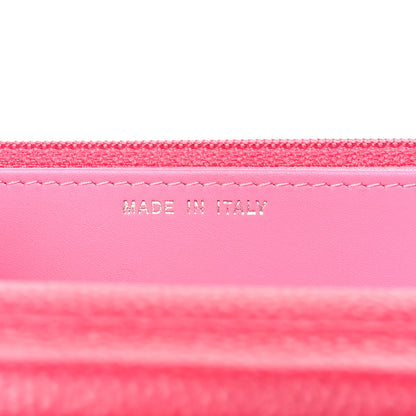 Chanel Caviar Enamel Button CC Wallet on Chain WOC Dark Pink 7 of 11