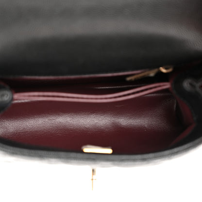 Chanel Caviar Quilted Extra Mini Coco Handle Flap Black 5 of 11