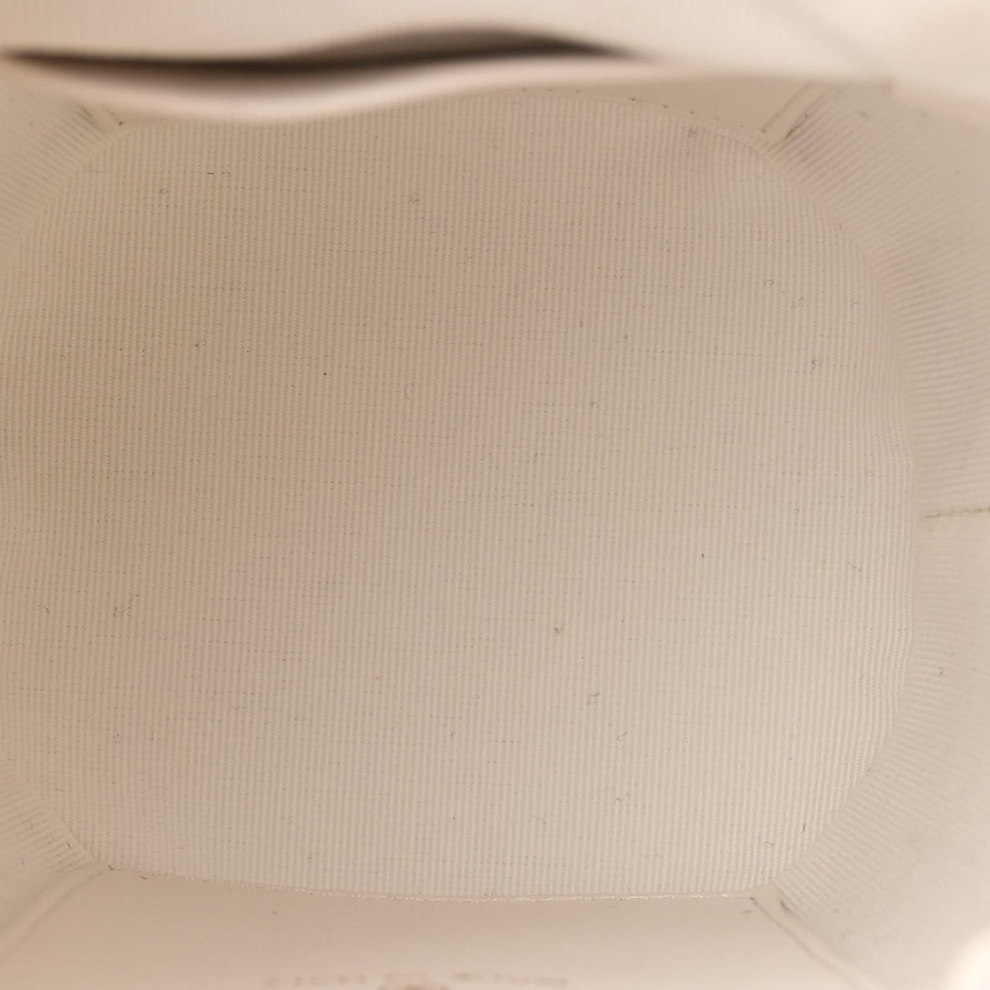 Shiny Lambskin Quilted Nauticoco Bucket Bag White