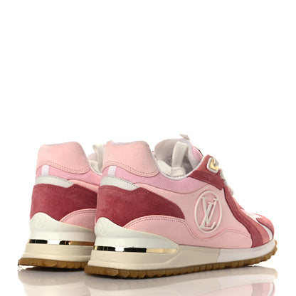 Louis Vuitton Suede Calfskin Run Away Sneakers 38.5 Pink 4 of 9