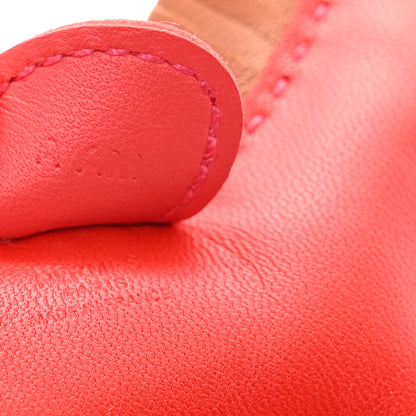 Hermes Milo Lambskin Grigri Rodeo Horse Bag Charm PM Rouge Indien Gold Bougainvillea 3 of 3