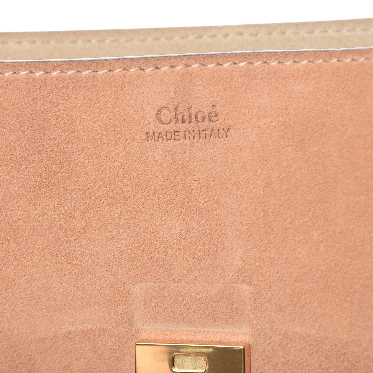 Chloe Suede Smooth Calfskin Drew Shoulder Bag Wet Sand Sunflower 6 of 15