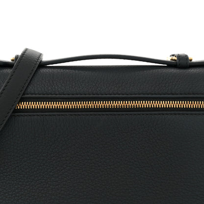Loro Piana Grained Calfskin L19 Extra Pocket Pouch Black 7 of 10