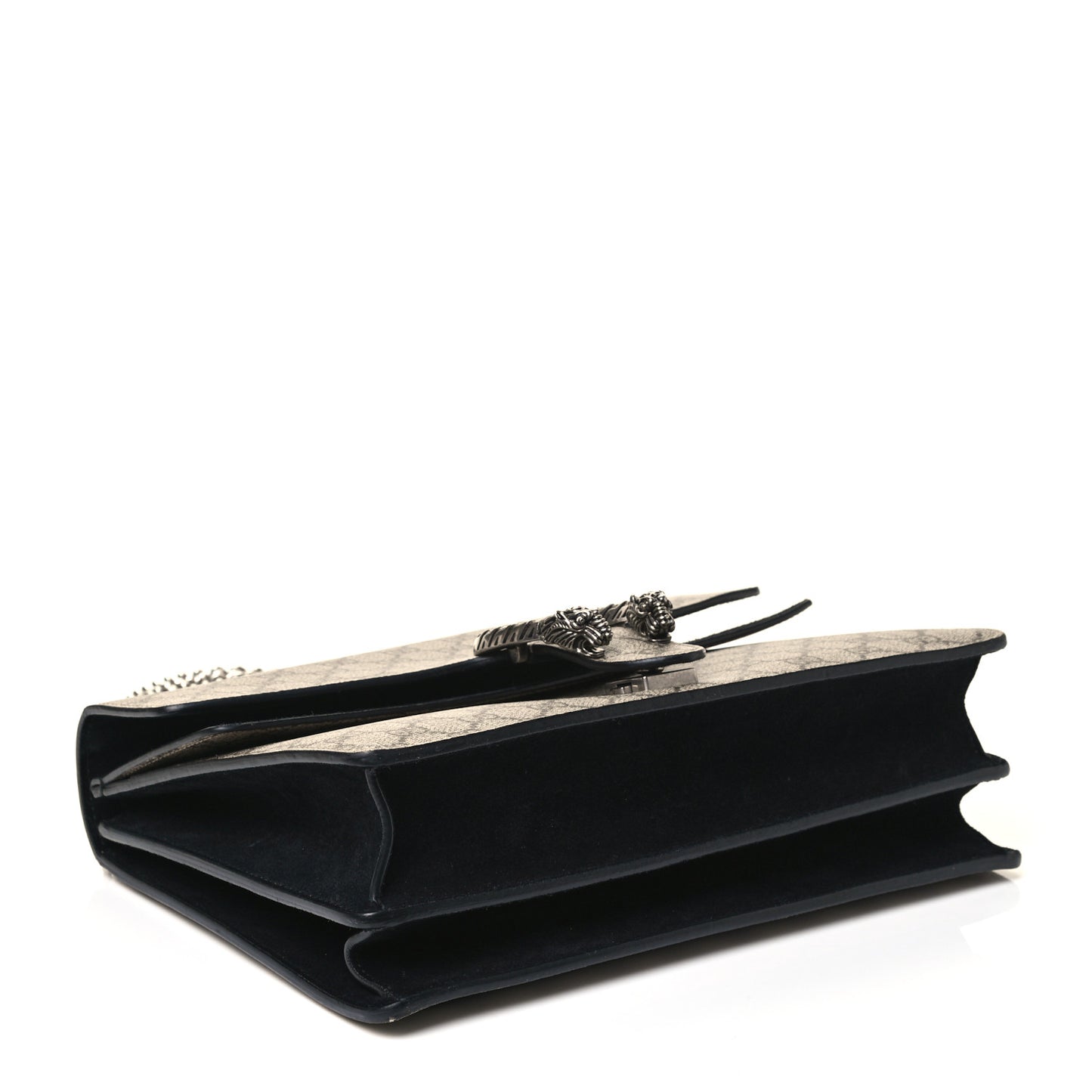 GG Supreme Monogram Medium Dionysus Shoulder Bag Black