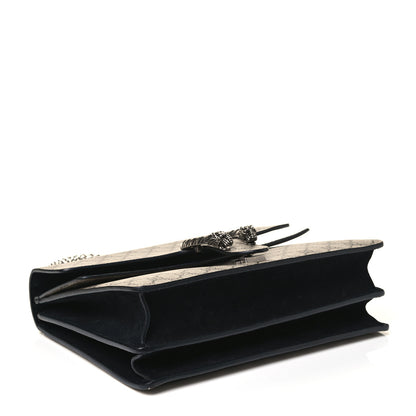Gucci GG Supreme Monogram Medium Dionysus Shoulder Bag Black 3 of 4