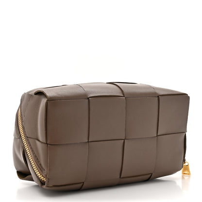 Bottega Veneta Nappa Maxi Intrecciato Beauty Case Taupe Grey 4 of 8