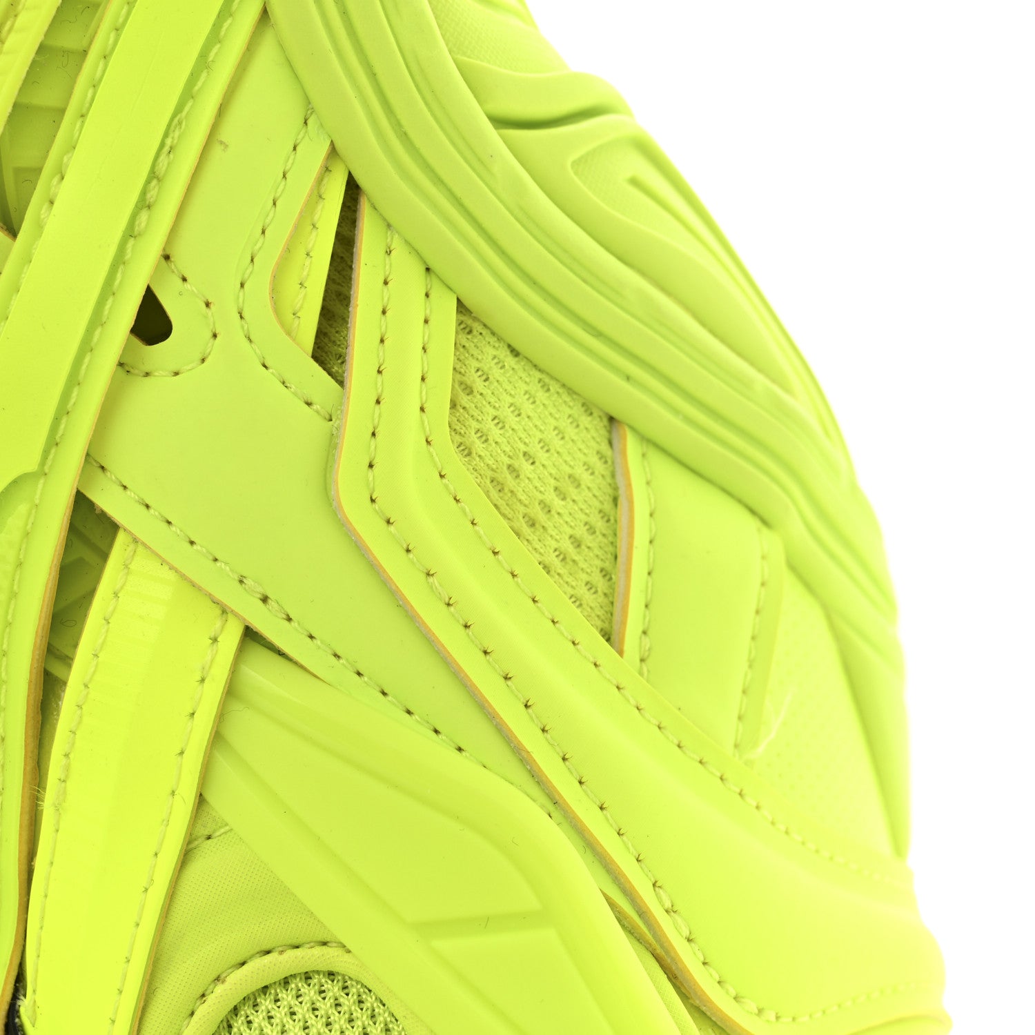 Balenciaga Rubber Mesh Womens Tyrex Sneakers Monocolor 41 Fluo Yellow 11 of 12