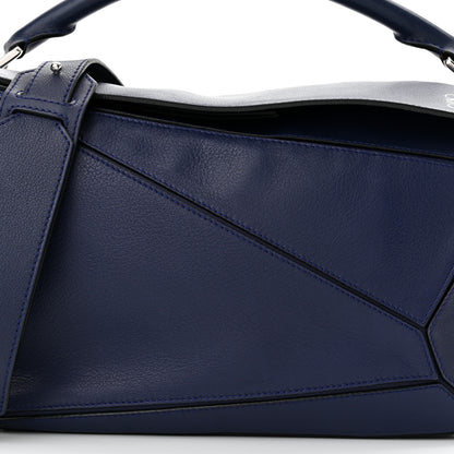Loewe Calfskin Medium Puzzle Bag Marine 7 of 9