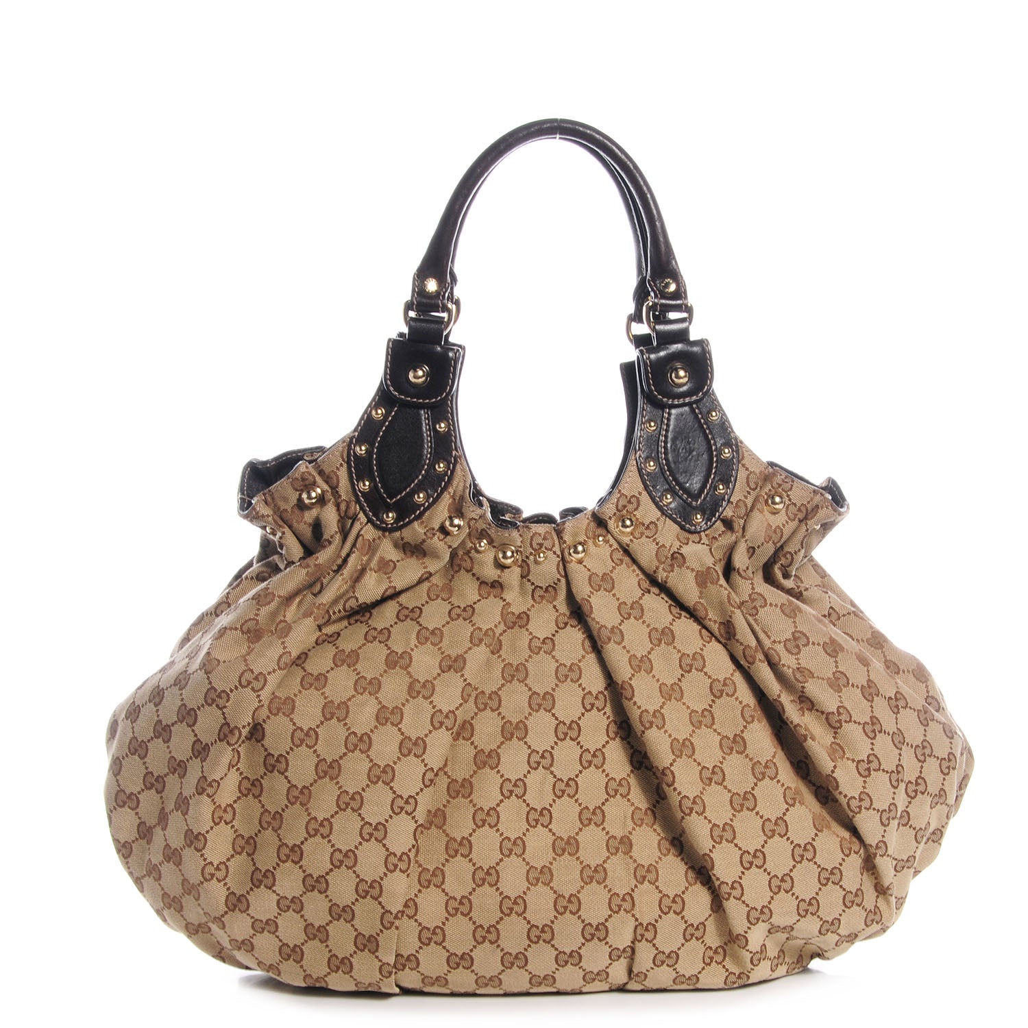 Gucci Monogram Studded Pelham Tote Ebony 1 of 7