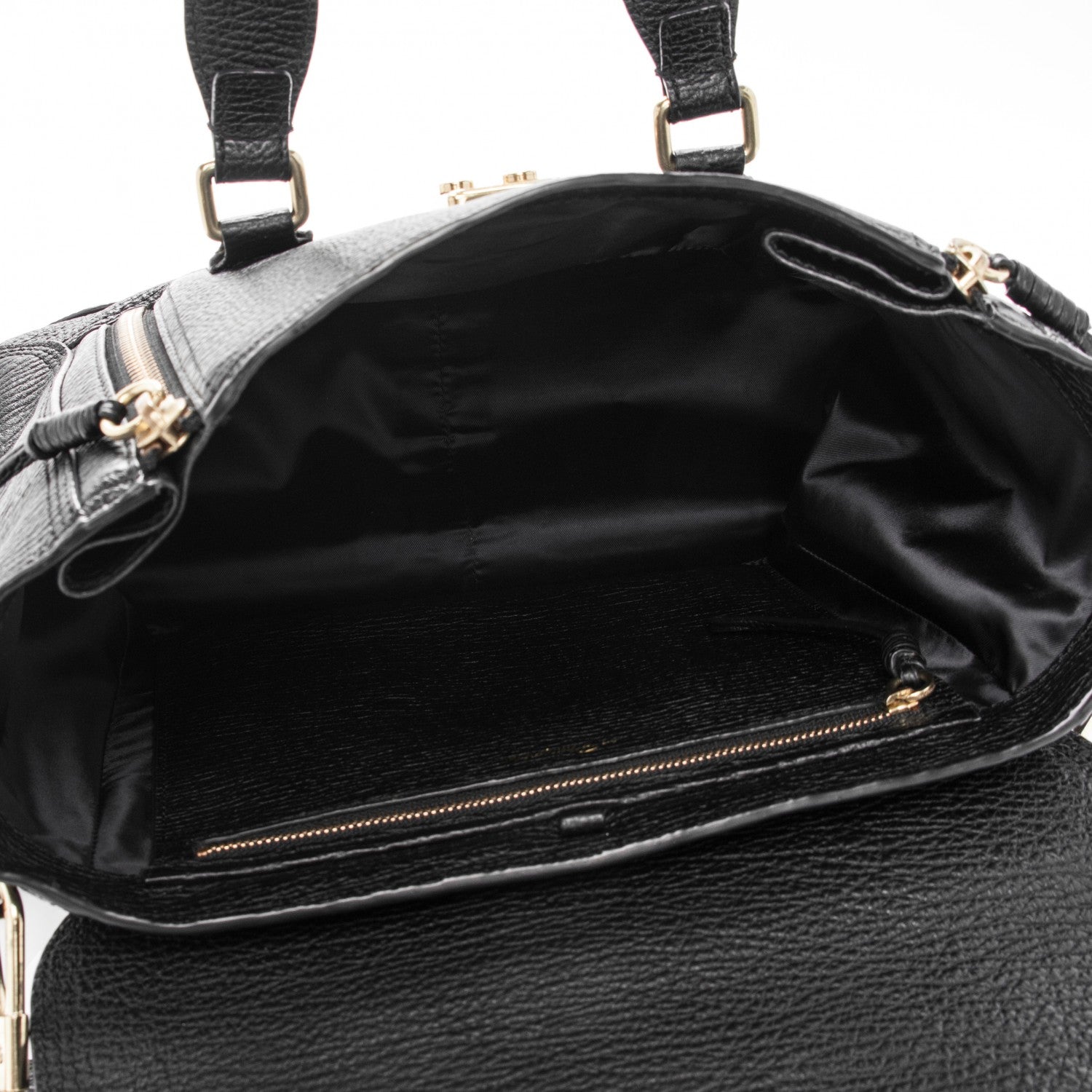 3.1 Phillip Lim 3.1 Textured Calfskin Medium Pashli Satchel Black 7 of 7