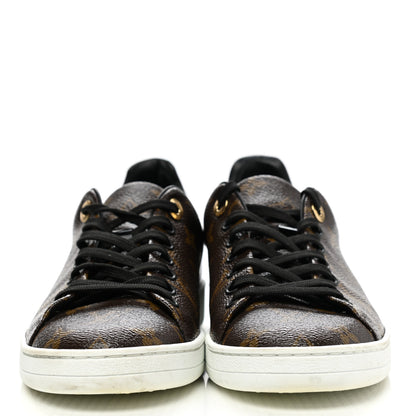 Louis Vuitton Patent Monogram Frontrow Sneakers 39 2 of 11