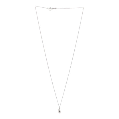 Tiffany Sterling Silver 12mm Elsa Peretti Teardrop Pendant Necklace 3 of 6