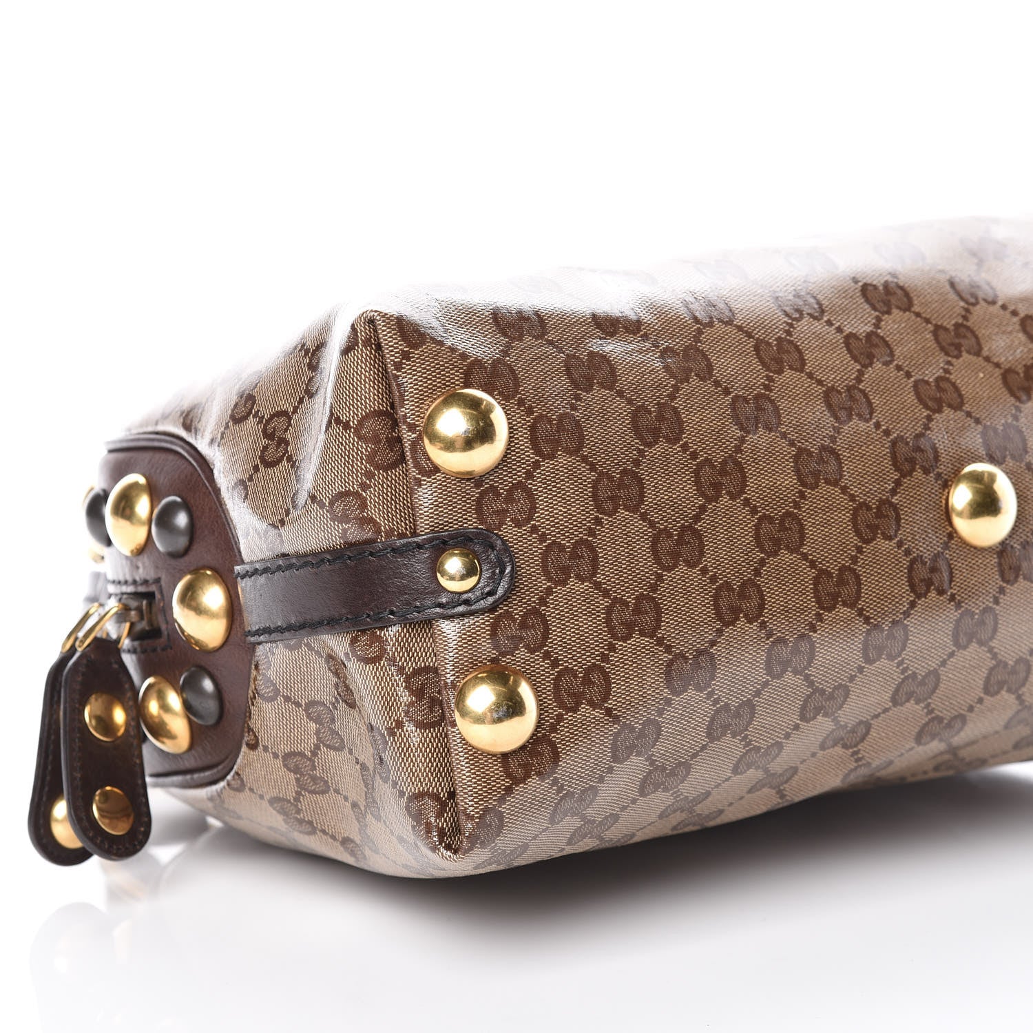 Gucci Crystal Monogram Medium Babouska Dome Bag Brown 5 of 9