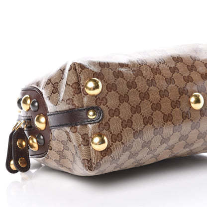 Gucci Crystal Monogram Medium Babouska Dome Bag Brown 5 of 9