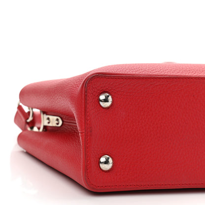 Louis Vuitton Taurillon Capucines BB Rubis 8 of 10