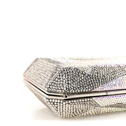 Judith Leiber Swarovski Crystal Slim Clutch Silver Multicolor 9 of 12