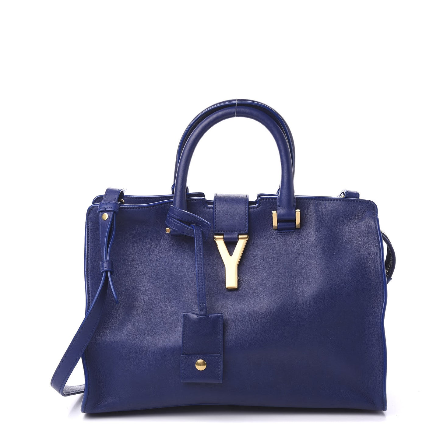 Calfskin Small Classic Y Cabas Navy