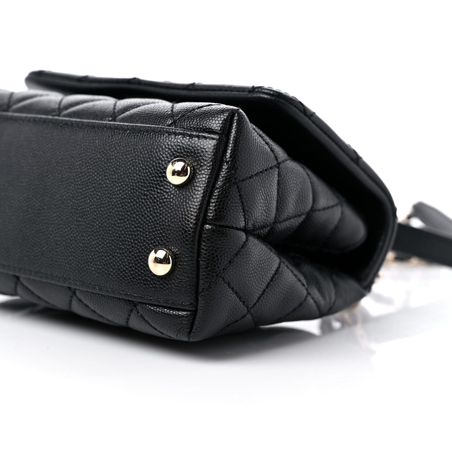Chanel Caviar Quilted Extra Mini Coco Handle Flap Black 9 of 10
