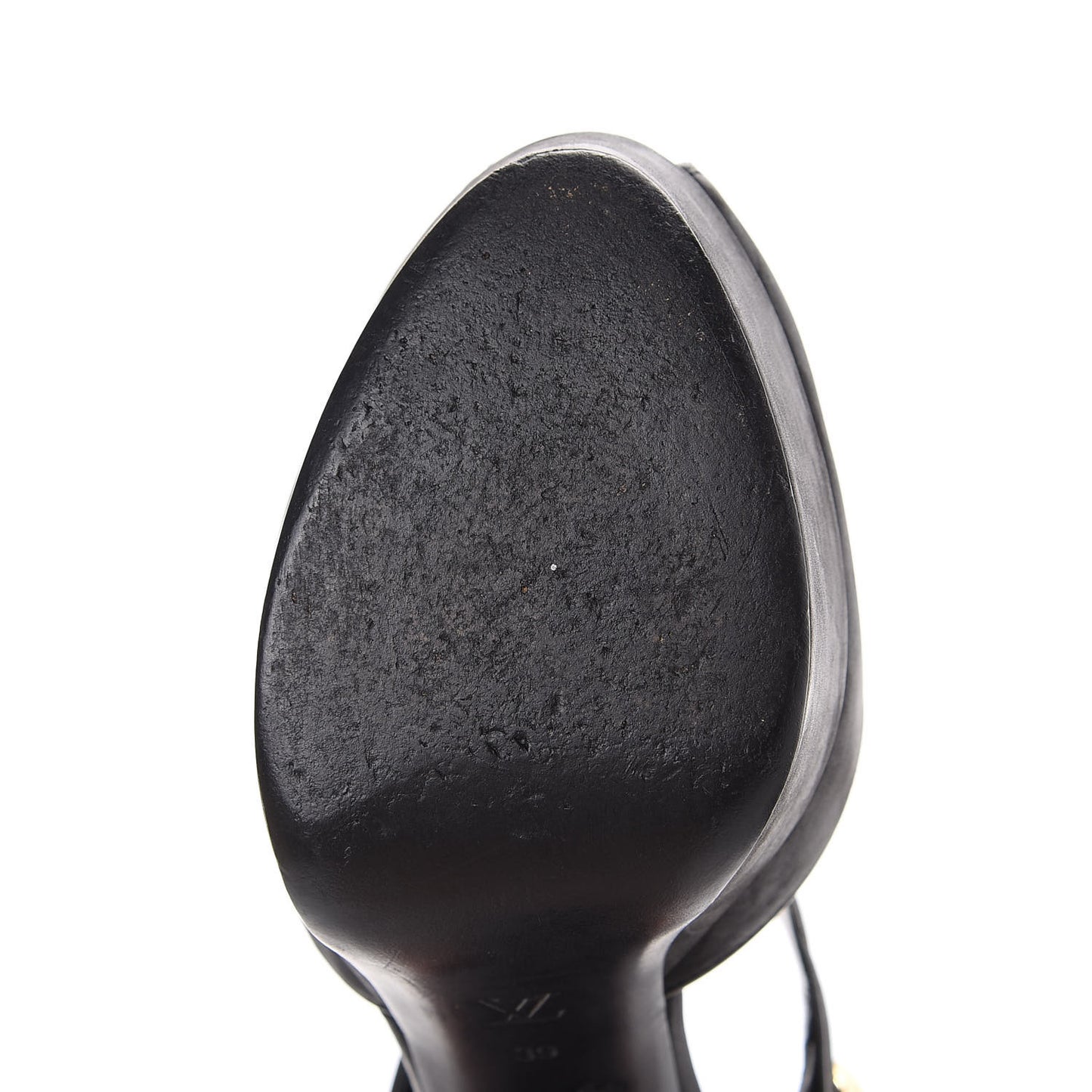 Suede Peep Toe Mary Jane Pumps 39 Black