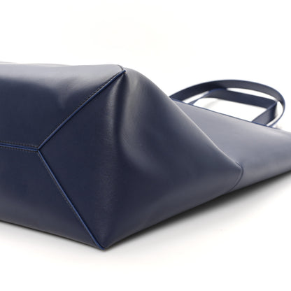 Loewe Shiny Calfskin Large Puzzle Fold Tote Abyss Blue 9 of 10
