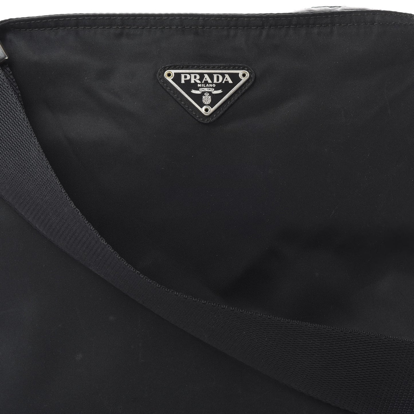 Tessuto Nylon Messenger Bag Black