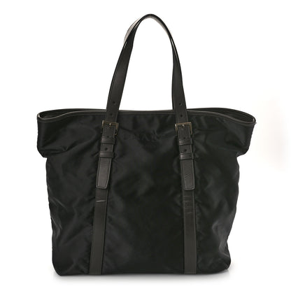 Prada Tessuto Nylon Tote Black Cuoio 1 of 13