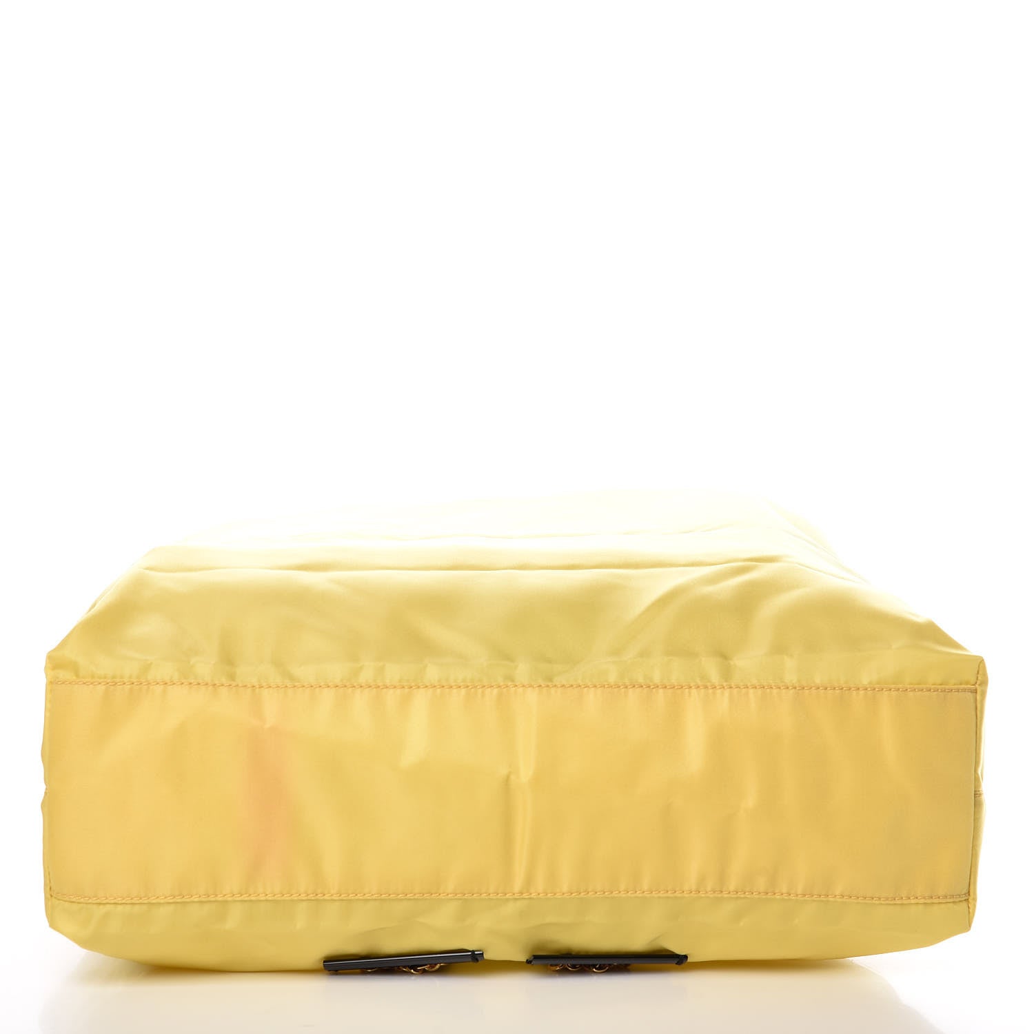 Prada Tessuto Nylon Tote Yellow 8 of 9