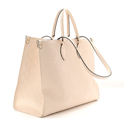 Louis Vuitton Empreinte Monogram Giant Onthego GM Creme 3 of 12