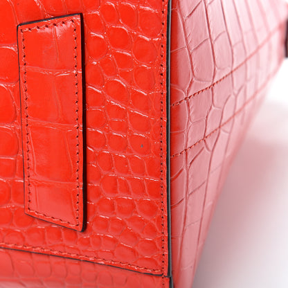 Givenchy Calfskin Crocodile Embossed Small Antigona Red 10 of 10