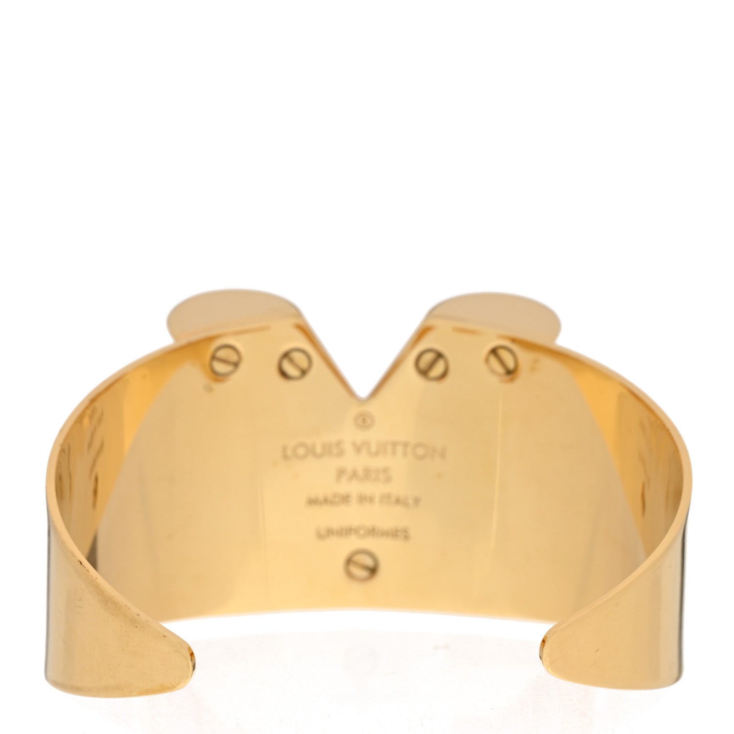 Louis Vuitton Essential V Cuff Gold 3 of 4