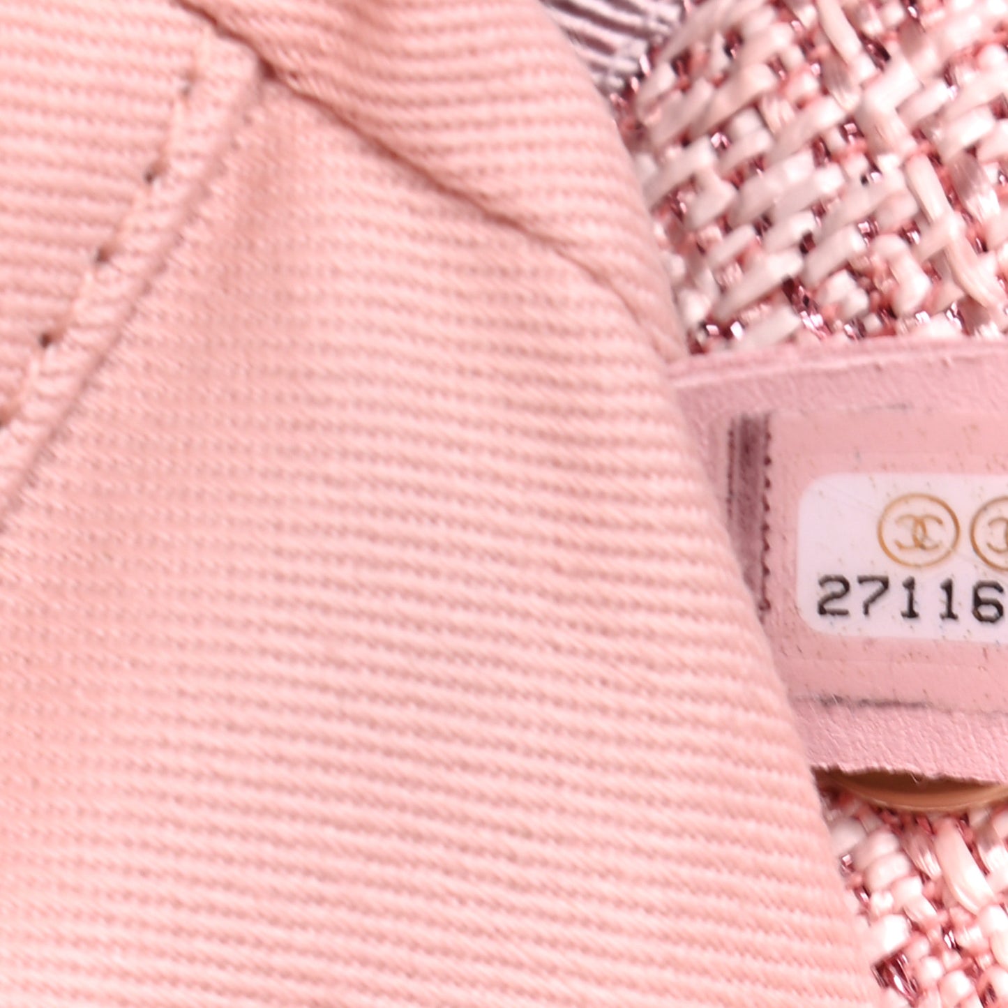 Lurex Boucle Deauville Medium Tote Pink