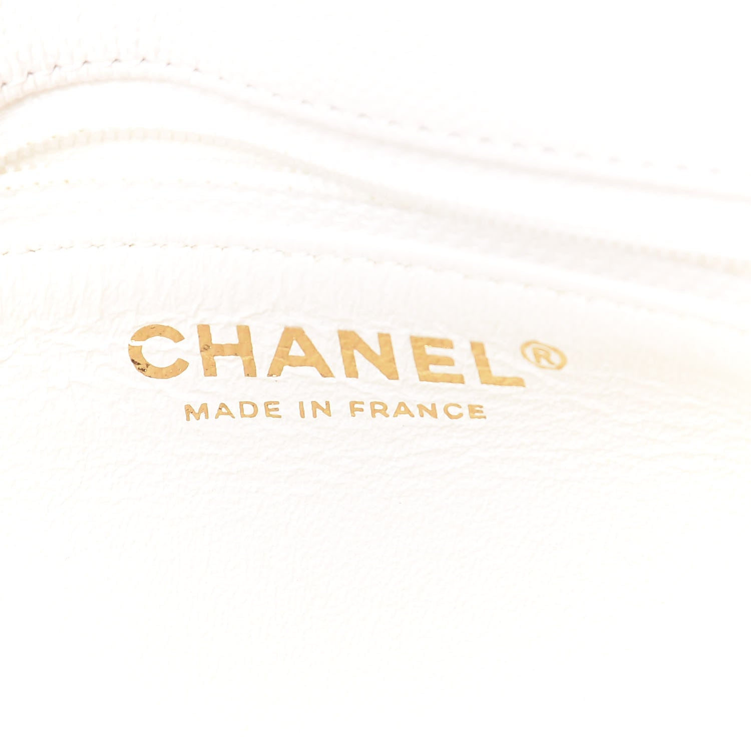 Chanel Caviar Quilted Flap Clutch Ivory 5 of 9