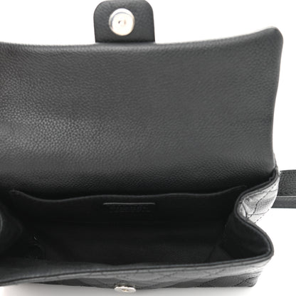 Chanel Grained Calfskin Quilted 2.55 Reissue Flap Belt Bag Clutch Black 5 of 10