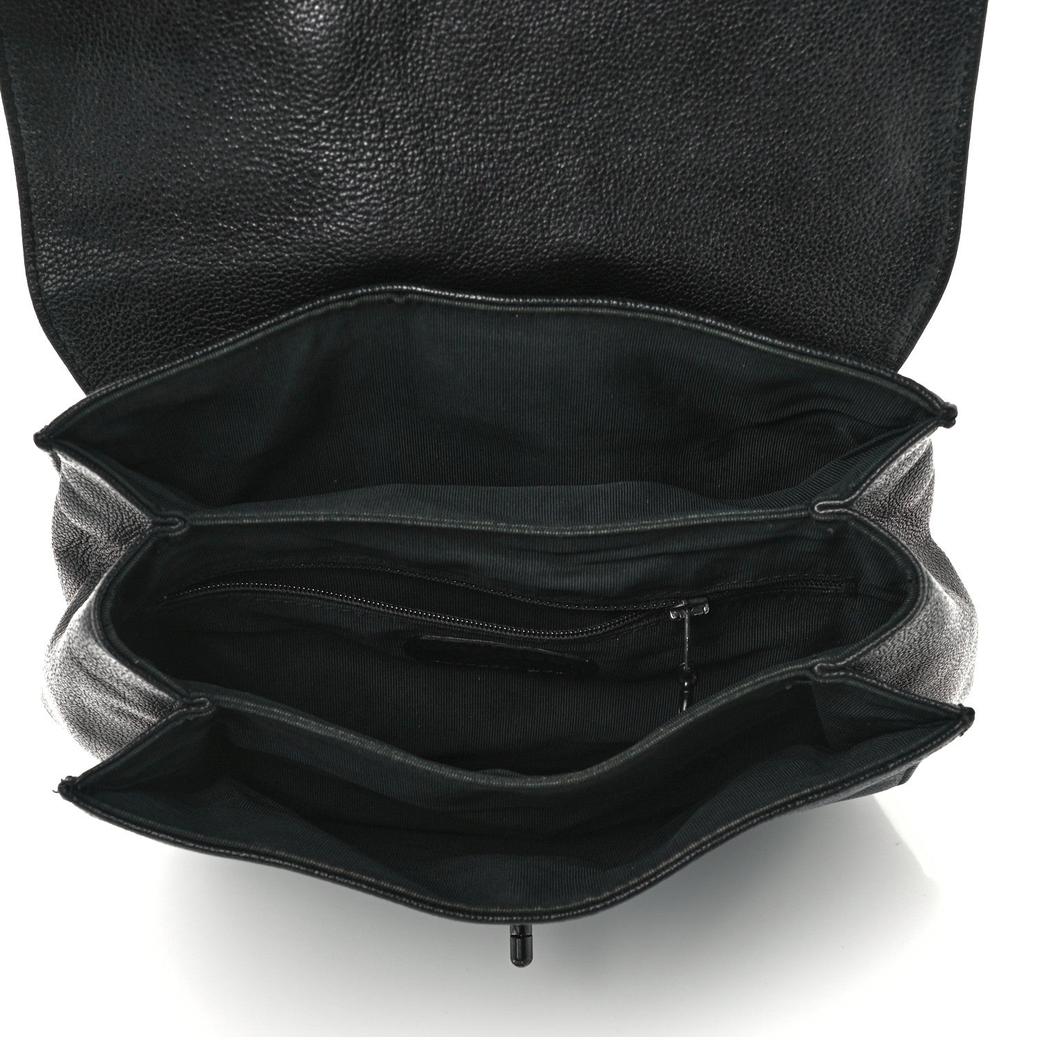 Chanel Grained Calfskin CC Backpack Black 4 of 10