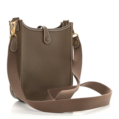 Hermes Taurillon Clemence Evelyne TPM Etoupe 3 of 9