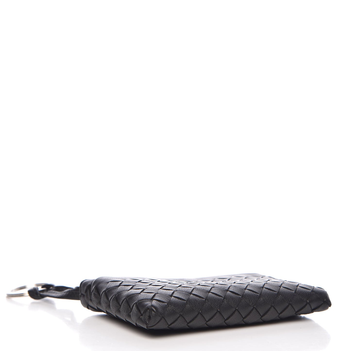 Nappa Intrecciato Key Holder Black